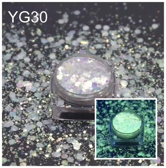 Glow in the dark Glitter Mix Bag 2oz