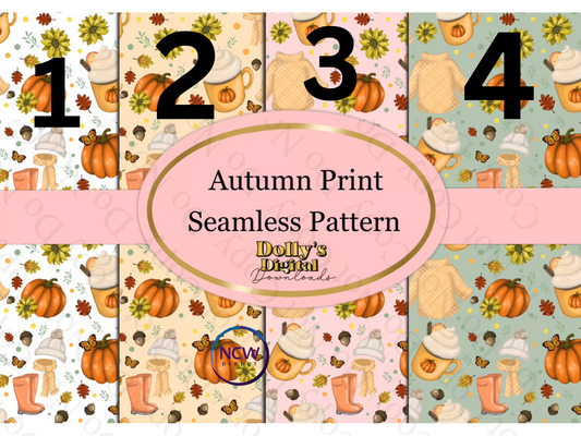 Autumn Print Wrapping paper