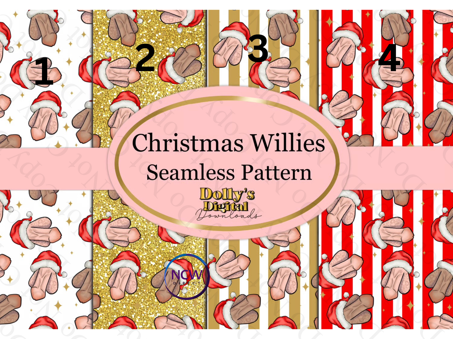 Christmas Willies Wrapping paper