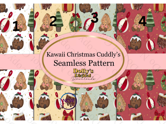 Kawaii Christmas Cuddly’s Wrapping paper