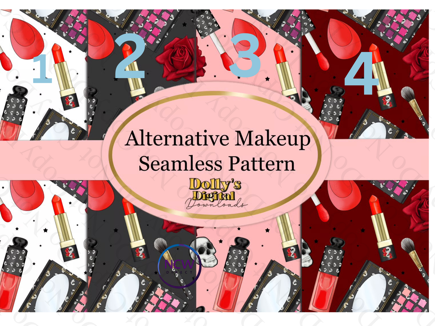 Alternative Makeup Wrapping paper