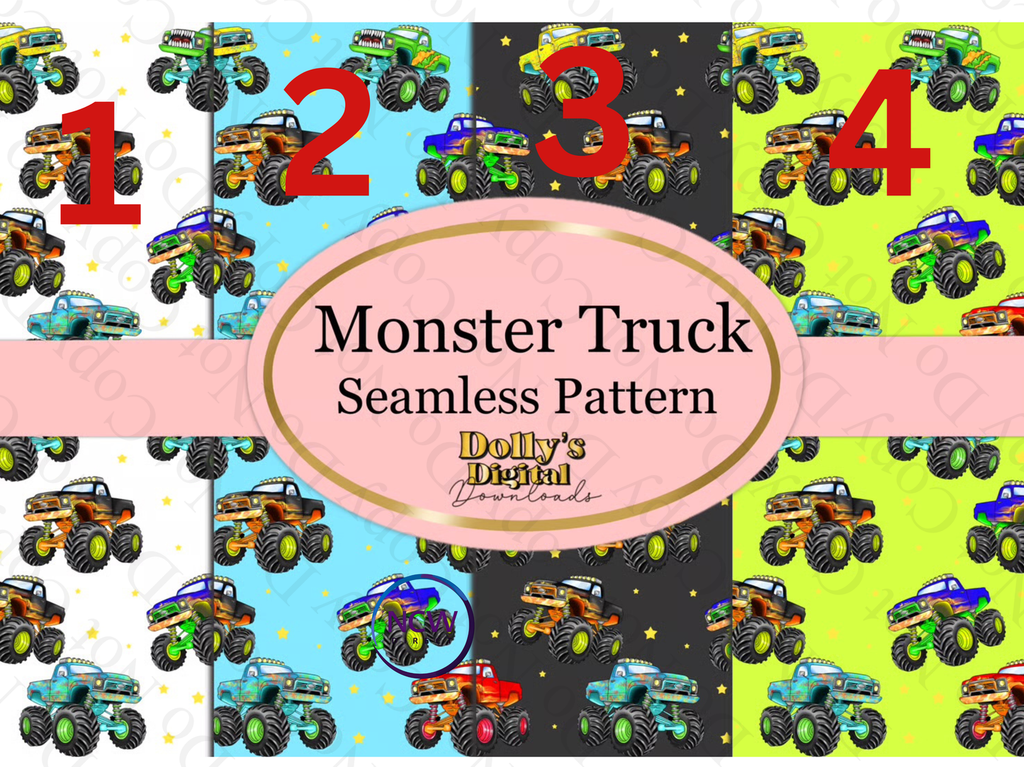 Monster Truck Wrapping paper