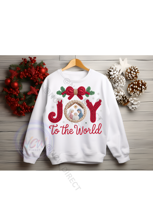 Crotchet Yarn Christmas DTF