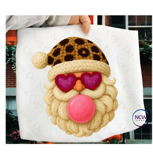 Santa Faux Yarn Crochet DTF