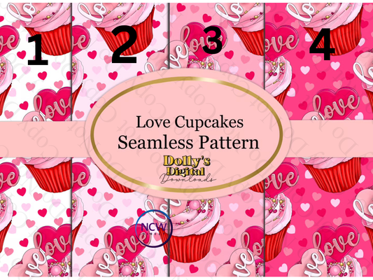 Love Cupcakes wrapping paper