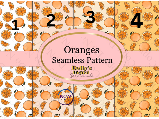 Oranges wrapping paper