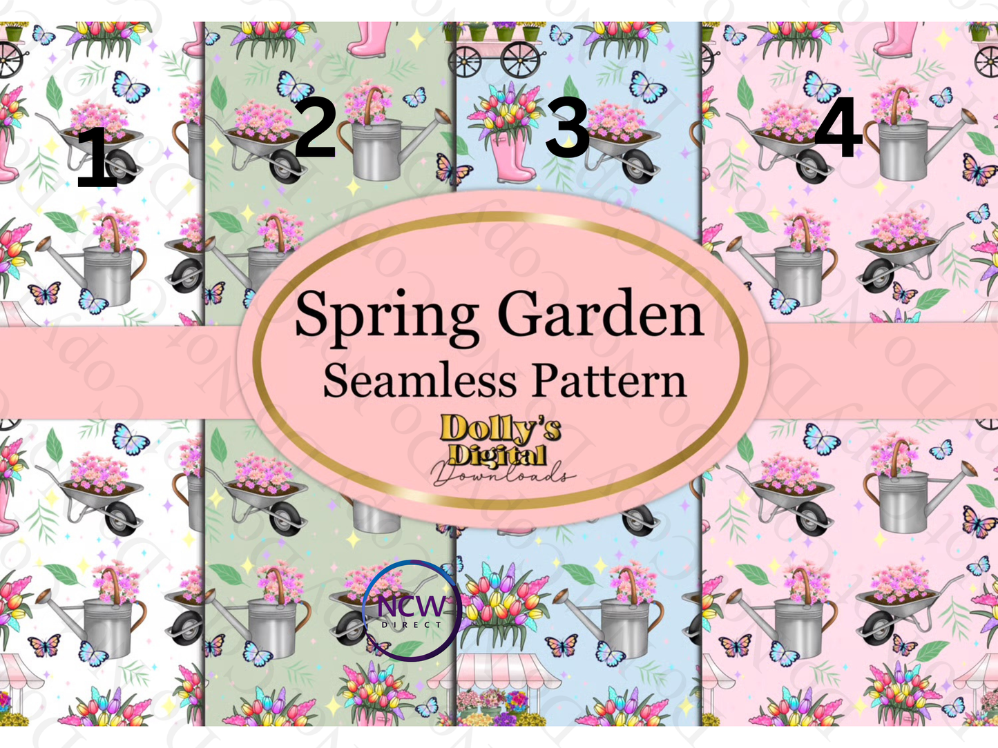 Spring Garden wrapping paper