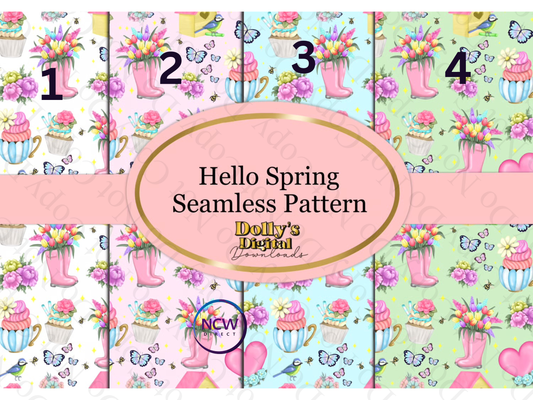 Hello spring Wrapping  paper