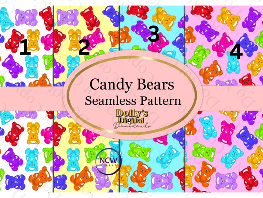 Candy Bears wrapping paper