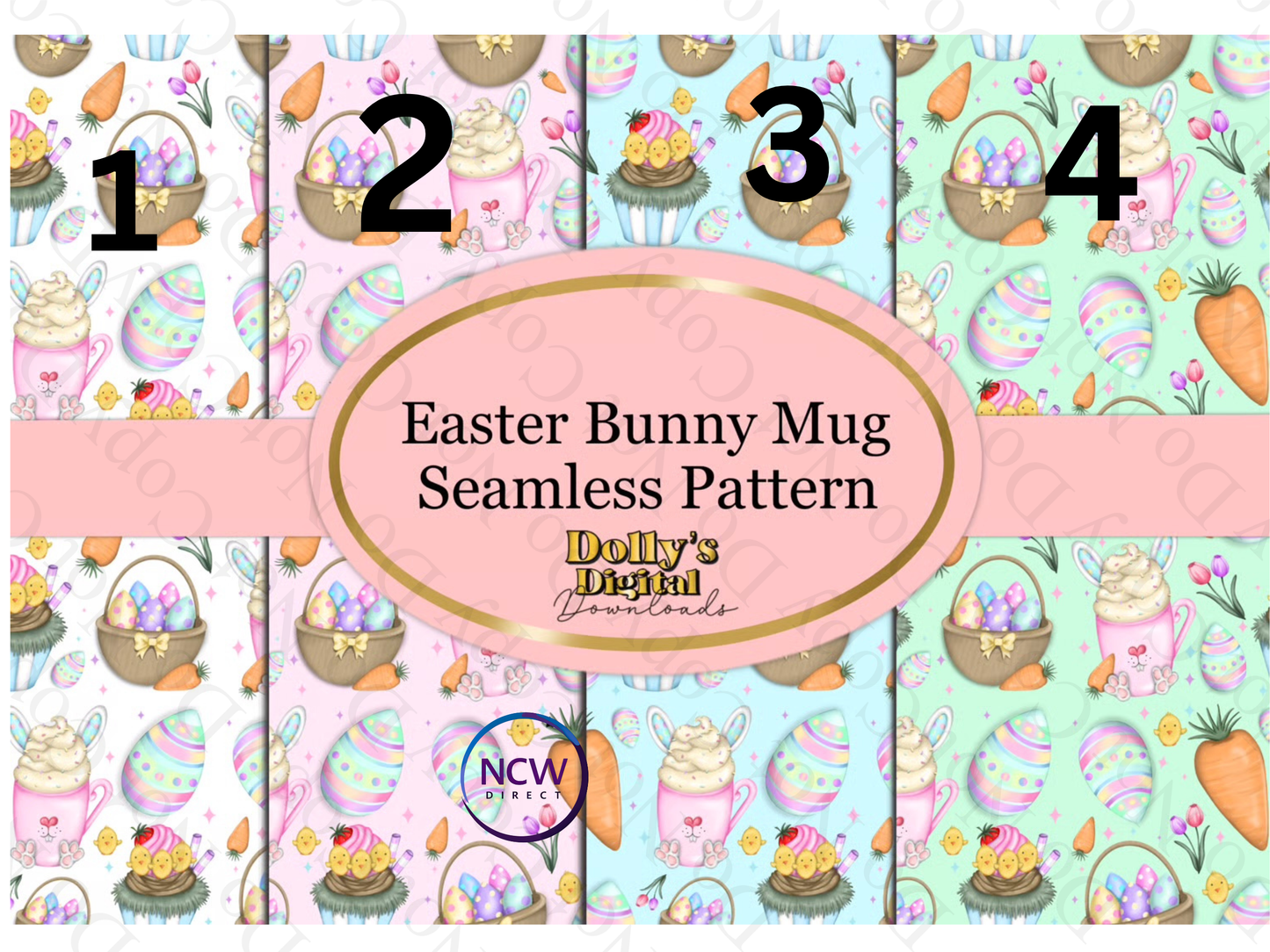 Easter Bunny Mug wrapping paper