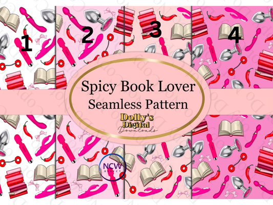 Spicy Book Lover wrapping paper