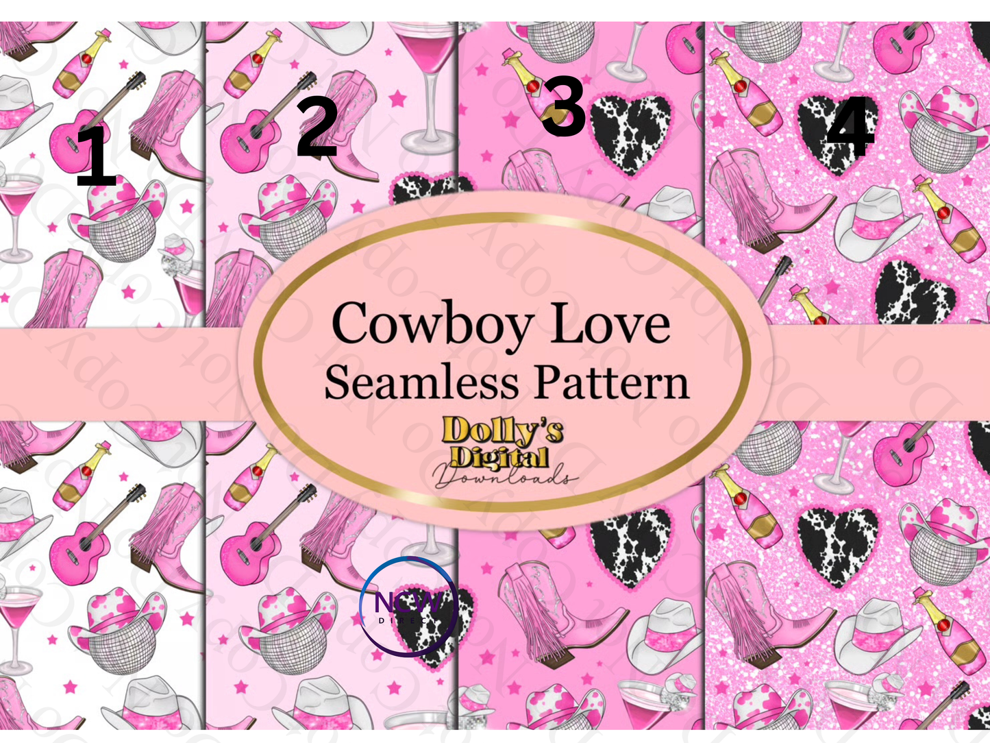 Cowboy Love wrapping paper