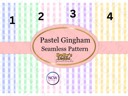 Pastel Gingham wrapping paper