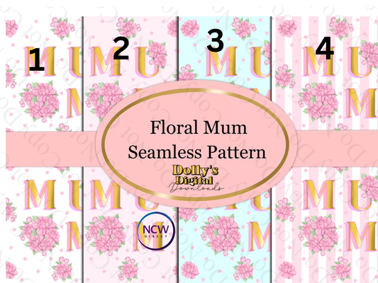 Floral Mum wrapping paper