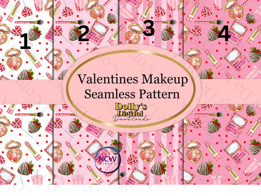 Valentine’s makeup wrapping paper