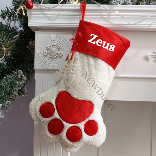 Plaid Pet Christmas Stocking