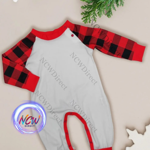 Plaid Sublimation Christmas Pyjamas Toddler