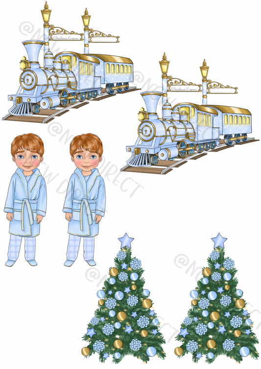 Christmas Express Boy Blue UVDTF