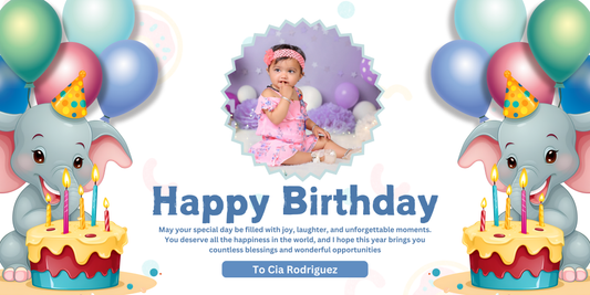 Kids Photo Birthday Banners