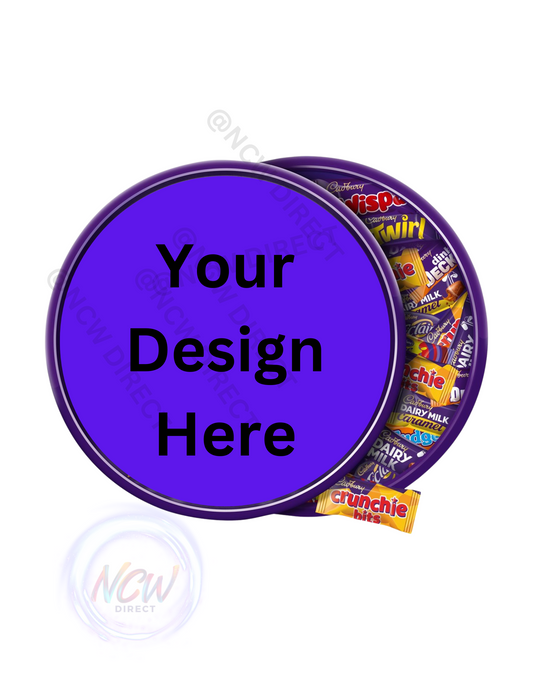 Upload your own Chocolate Tub Label