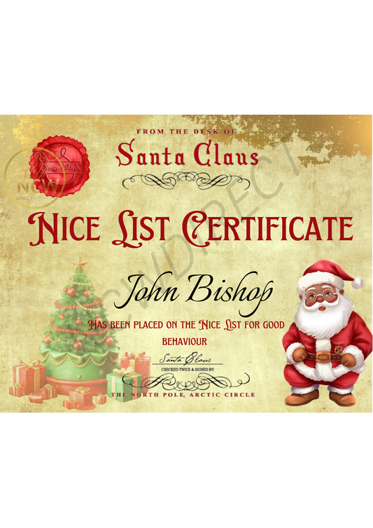 Official Documents for Santa Canva Editable Template