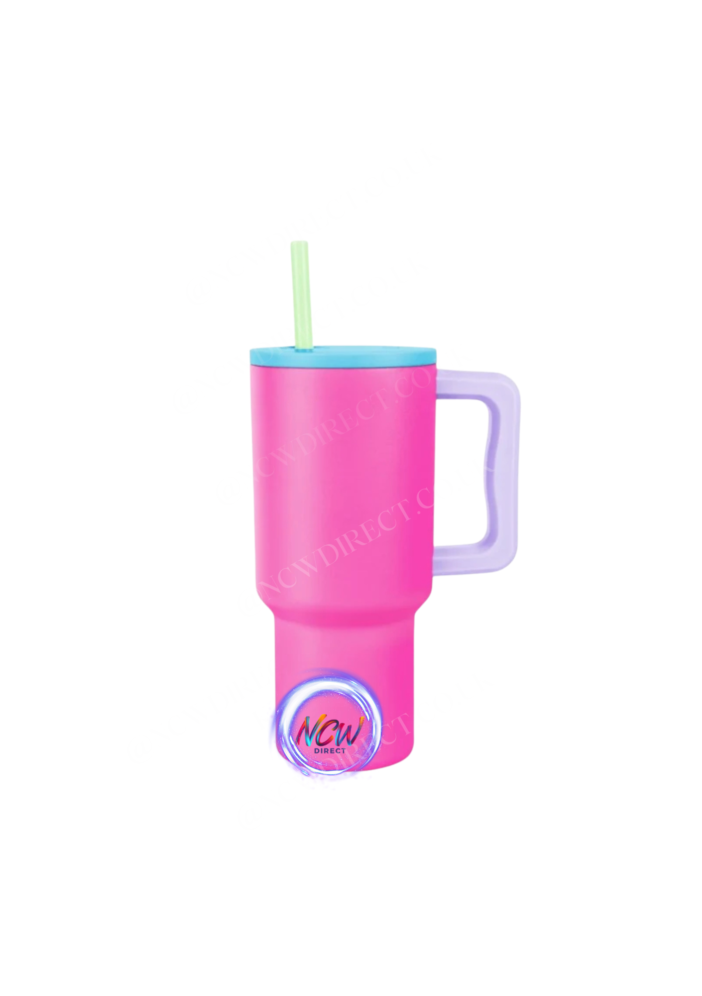 24oz Tumbler with Handle and Straw