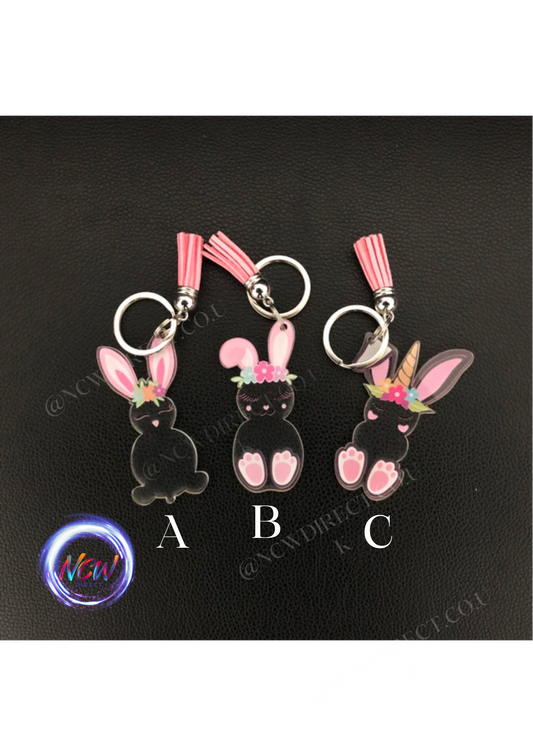 Acrylic Bunny Keyring