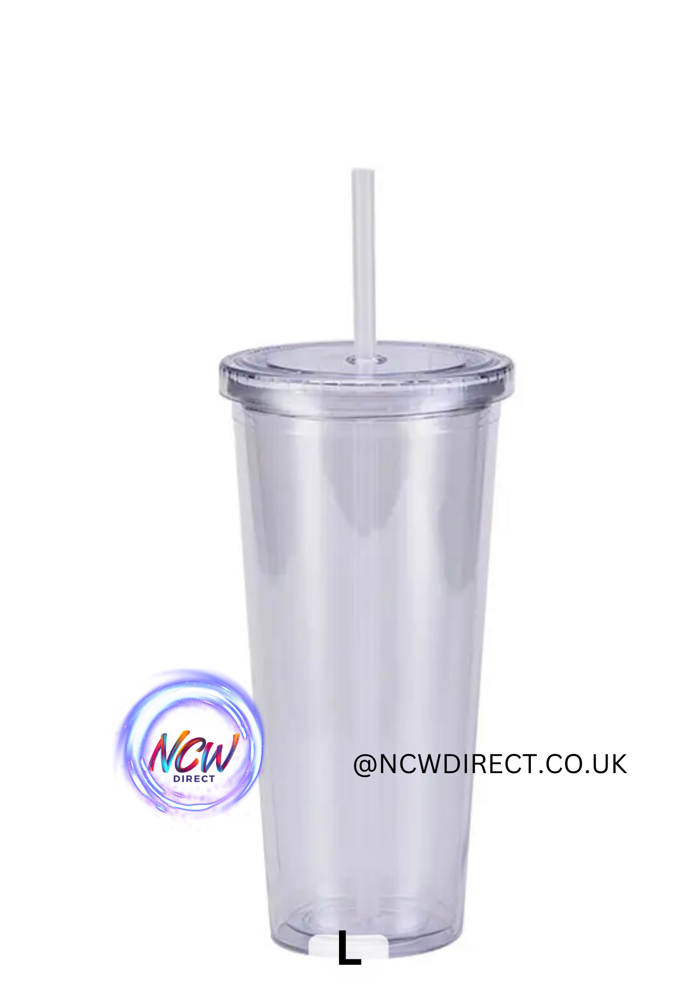 32oz Acrylic Double Wall Tumbler with Straw