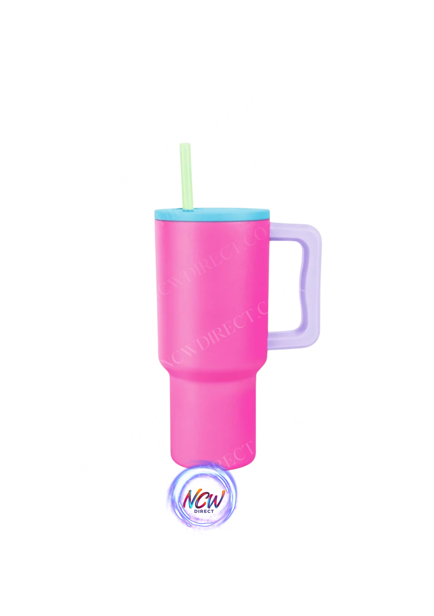 24oz Tumbler with Handle and Straw