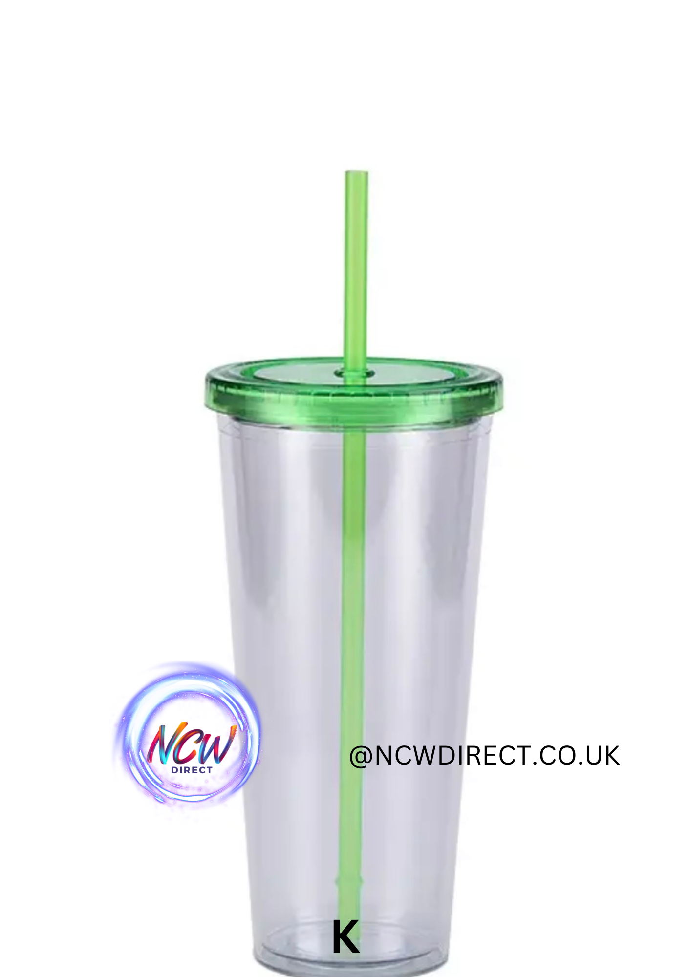 24oz Acrylic Double Wall Tumbler with Straw