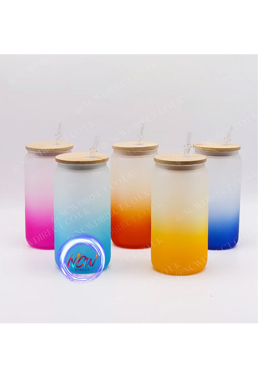 Ombre 16oz glass sublimation Libbey Glass.